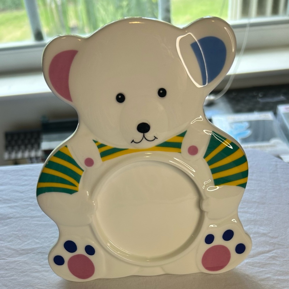 Ceramic picture frame, Mikasa Cute  Bear Shaped picture frame